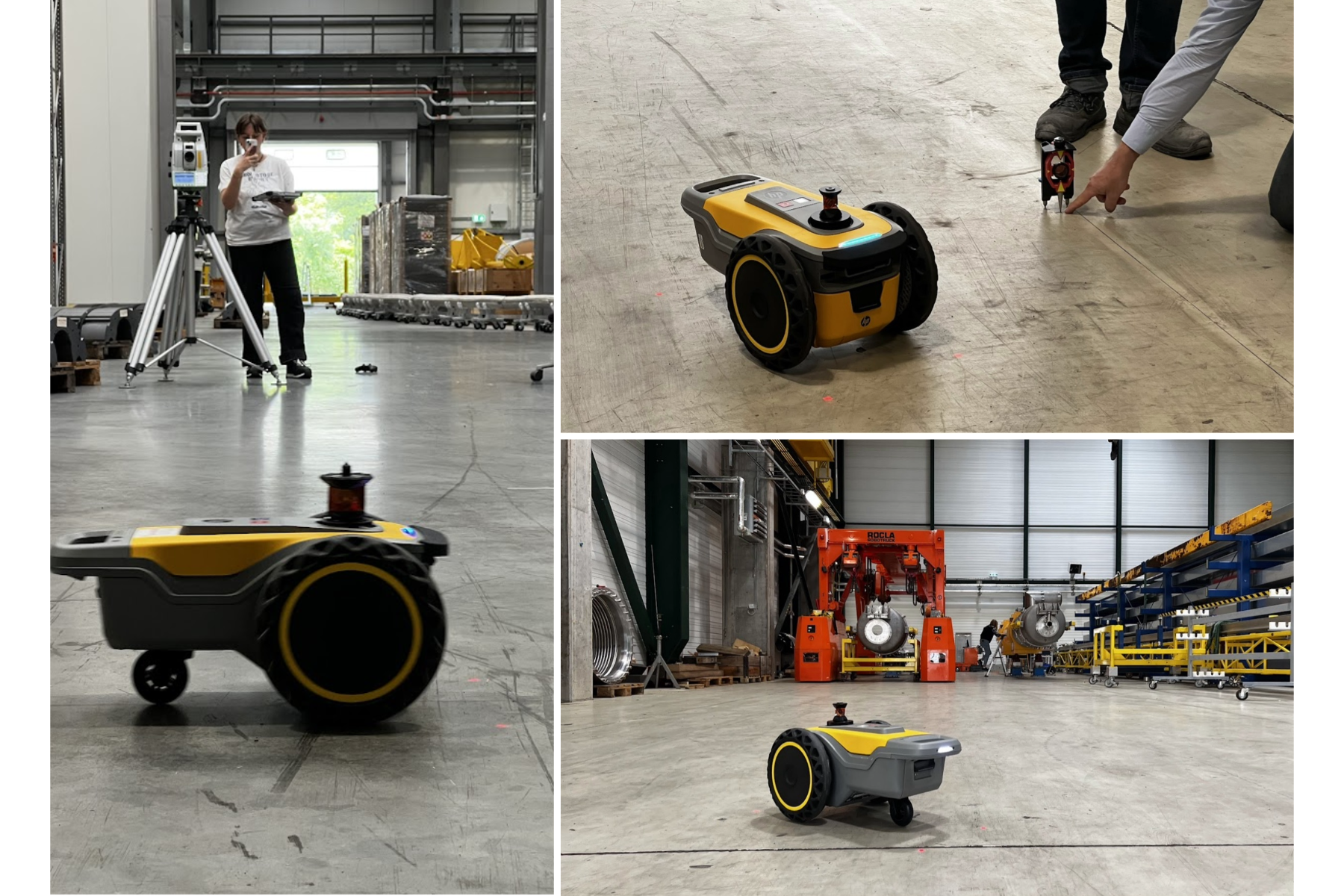 different angles of the two-wheeled robot